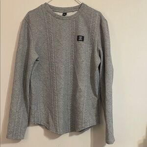 NFINITY Gray Quilted Top